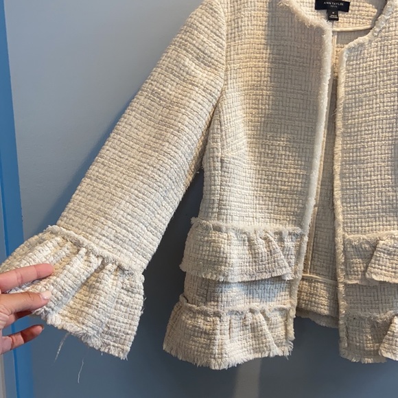 Ann Taylor Cream Jacket - Picture 3 of 4